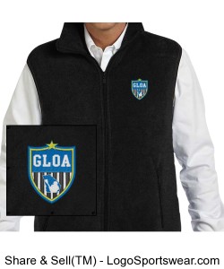 GLOA Fleece Vest Design Zoom